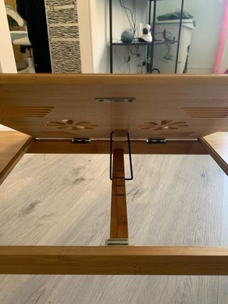 Mesa Bambú Plegable Portátil