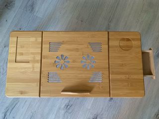 Mesa Bambú Plegable Portátil