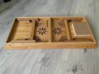 Mesa Bambú Plegable Portátil