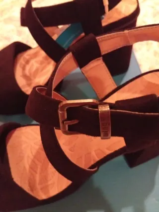 Zapatos tipo Sandalias Mustang Plataforma Cruzadas