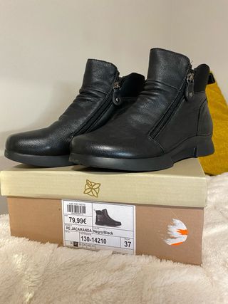 Botas piel negras mujer talla 37 nuevas