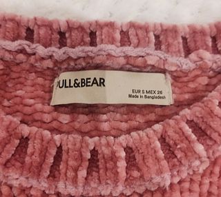 Jersey rosa palo tejido suave