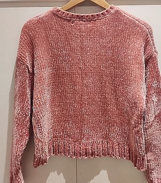 Jersey rosa palo tejido suave