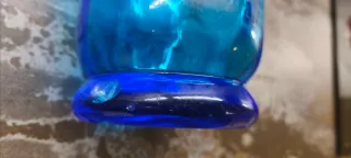 Sifón antiguo francés Versalles azul