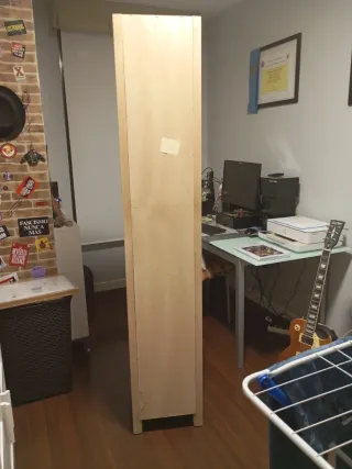 Mueble auxiliar madera beige rústico