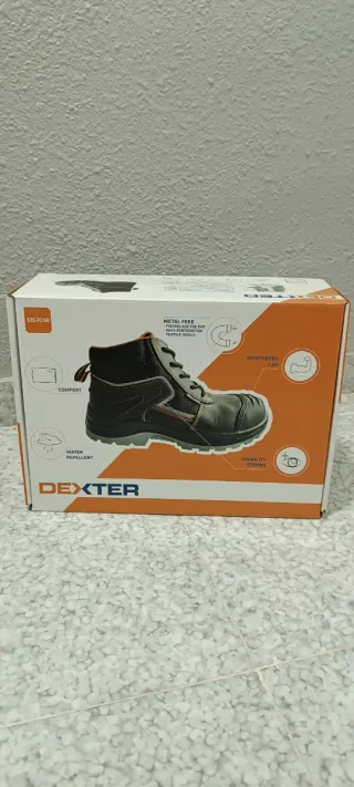 Botas de trabajo DEXTER negras y naranjas