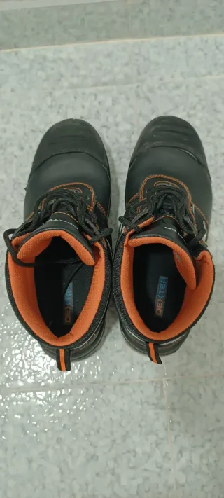 Botas de trabajo DEXTER negras y naranjas