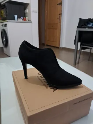 Botines negros tacón alto
