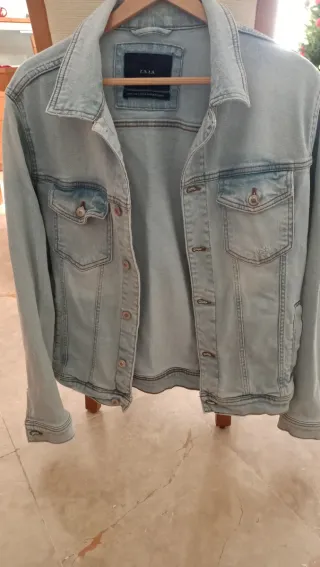 Chaqueta Vaquera Zara Azul MUY Pocos Usos