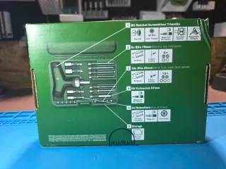 Set Destornillador Carraca Bosch T-Handle 22 Pieza