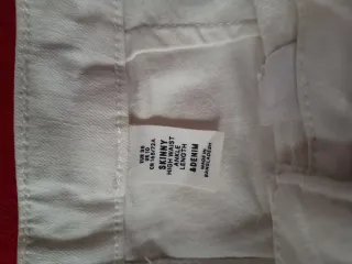 Pantalón vaquero mujer blanco