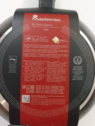 Wok Masterpro by Carlo Cracco 28cm