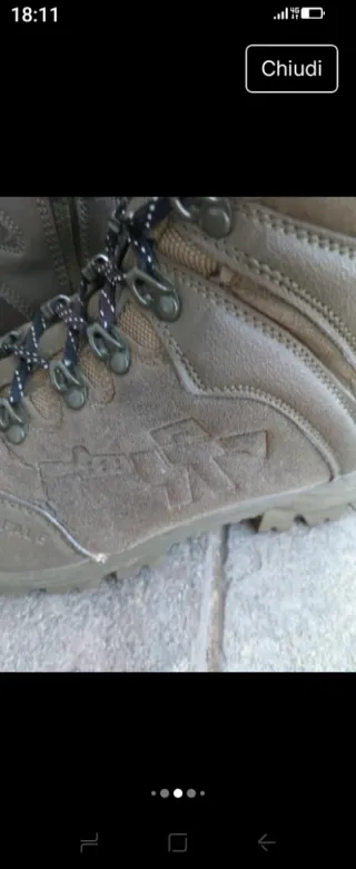 Scarponi trekking militari verdi botas stivali