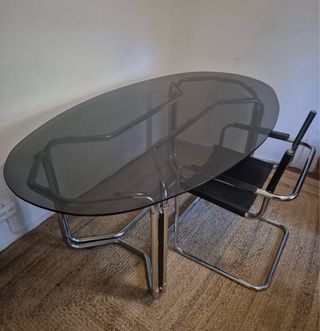 MESA COMEDOR BAUHAUS, AÑOS 70.