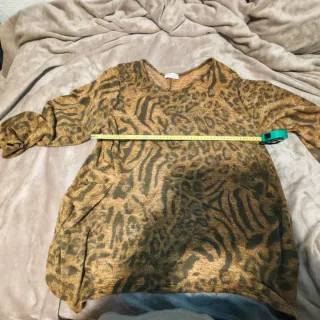 Camiseta manga larga estampado animal