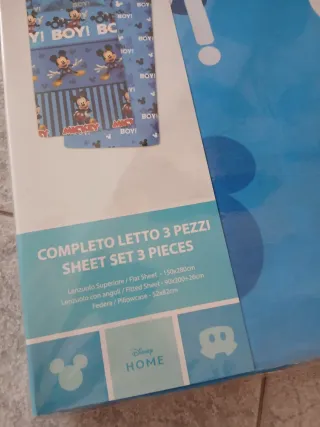 Completo letto Mickey Mouse 3 pezzi