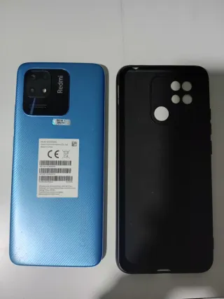 Xiaomi Redmi 10C Blu con custodia