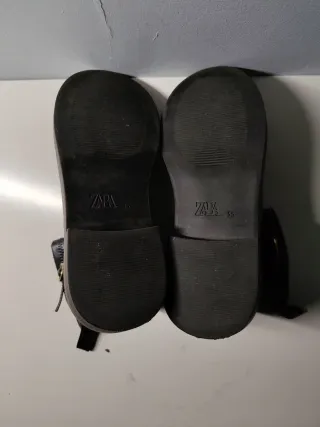 Botas Zara Niña Talla 35 Negras