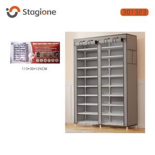 Scarpiera doppia grigia waterproof