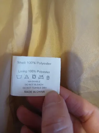 Abrigo pelo sintético beige