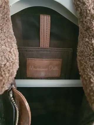 Cazadora de cuero aviador marrón