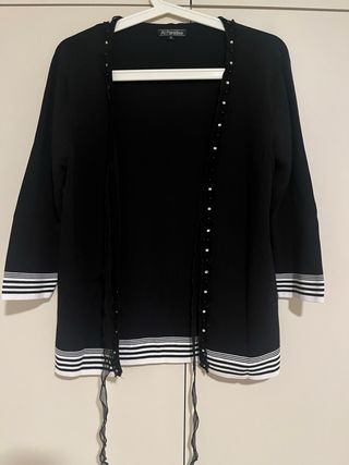 Top y chaqueta Rayas Manga francesa