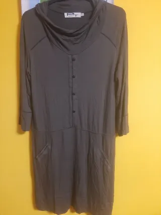 Vestido informal PT verde oliva talla 46