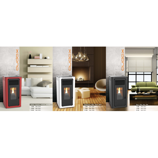 Estufa Pellet Lasian 2319-T 6KW Burdeos