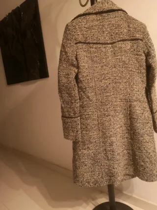 ABRIGO  Y Vestido Adolfo Dominguez Beige/Marrón.