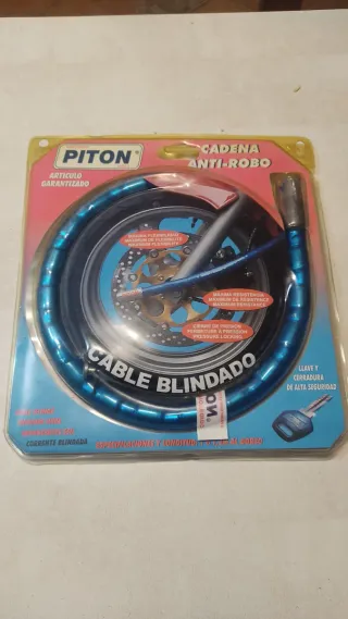 Candado Cadena Antirrobo Piton Cable Blindado