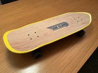 Skate Carver Madera y Amarillo