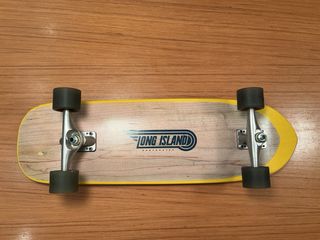 Skate Carver Madera y Amarillo