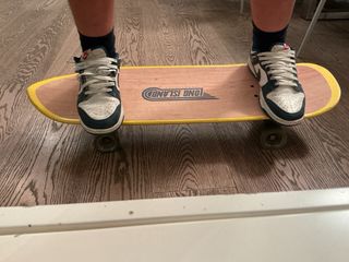 Skate Carver Madera y Amarillo