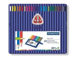 24 Lápices Acuarelables Staedtler Ergosoft