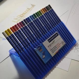24 Lápices Acuarelables Staedtler Ergosoft