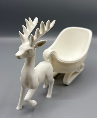 Renna & Slitta Ciotola Svuotatasche Natalizia