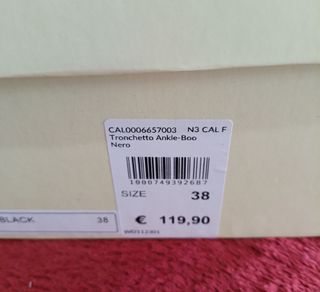 Botas camperas negras talla 38/39