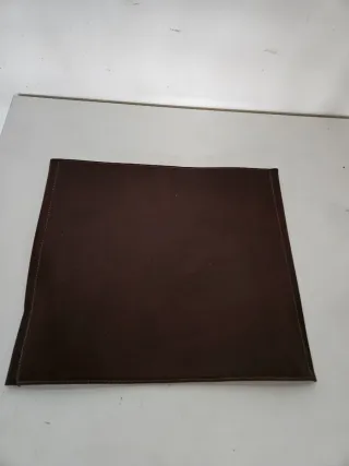 Seduta Sedia Regista Pelle Marrone 50x44 cm