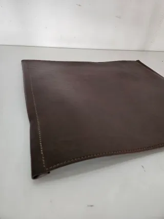 Seduta Sedia Regista Pelle Marrone 50x44 cm