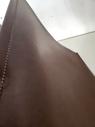 Seduta Sedia Regista Pelle Marrone 50x44 cm