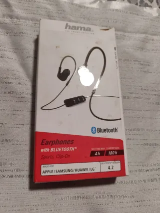 Auriculares Hama Bluetooth Sports Clip-On