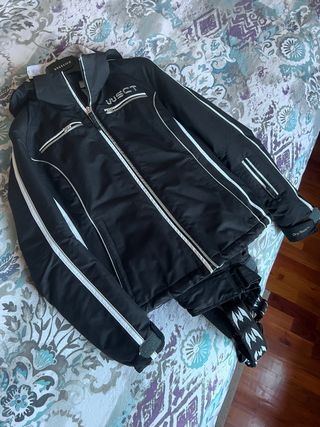 Completo sci donna WSCT nero/bianco Tg XS