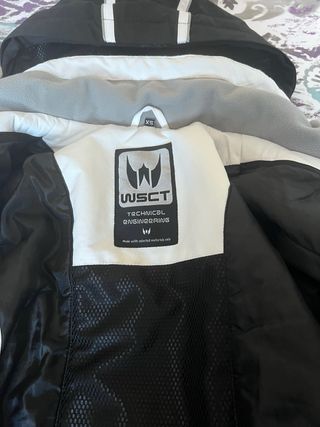 Completo sci donna WSCT nero/bianco Tg XS