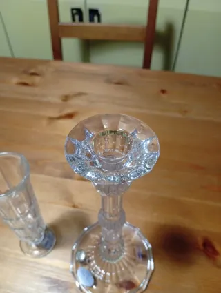 Porta candele in cristallo