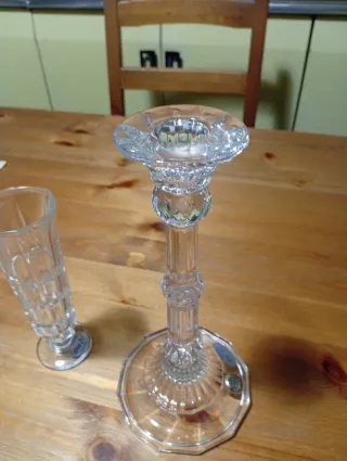 Porta candele in cristallo