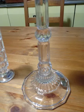 Porta candele in cristallo