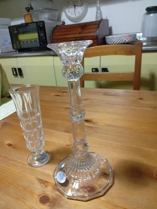 Porta candele in cristallo