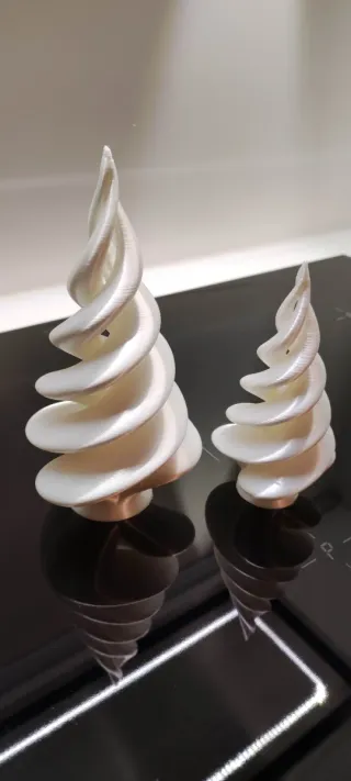 Alberi Natale Stampa 3D Filamento Seta Bianco