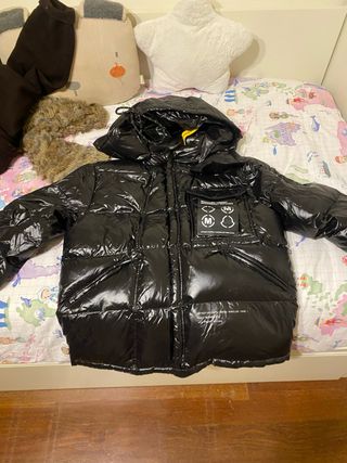Chaqueta Moncler Mujer Negra Brillante