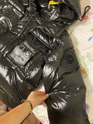 Chaqueta Moncler Mujer Negra Brillante
